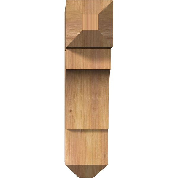 Westlake Craftsman Smooth Bracket, Western Red Cedar, 5 1/2W X 18D X 22H